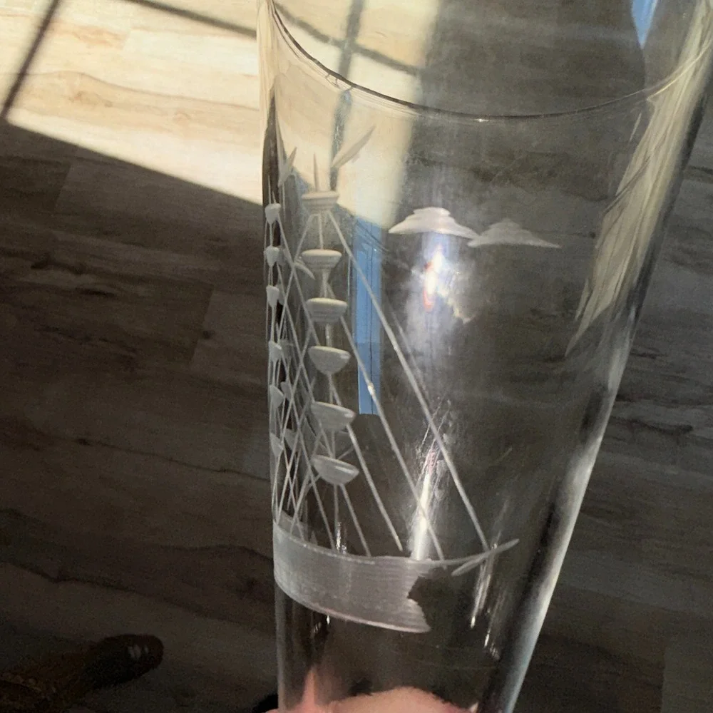 VTG Javit Clipper Ship Pilsner Glasses 7.5